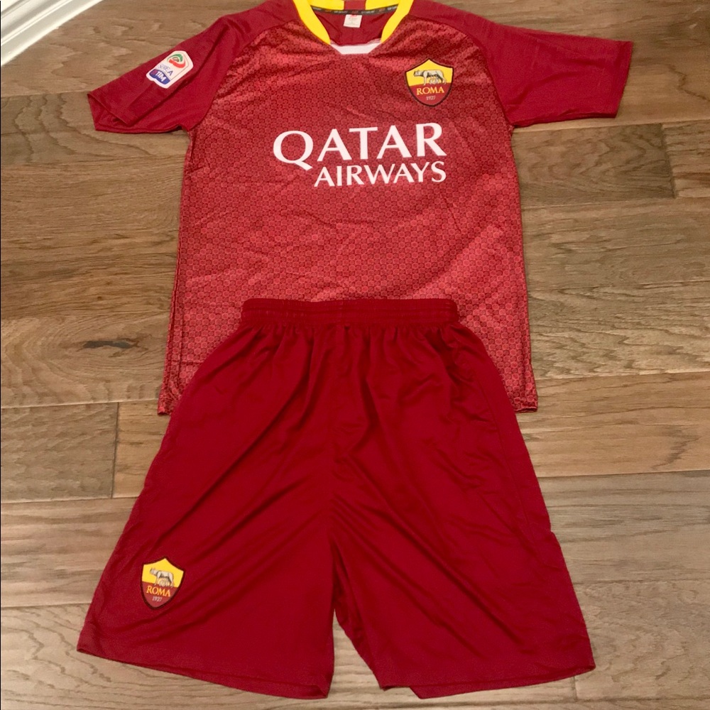 Soccer Jersey Set AS Roma red